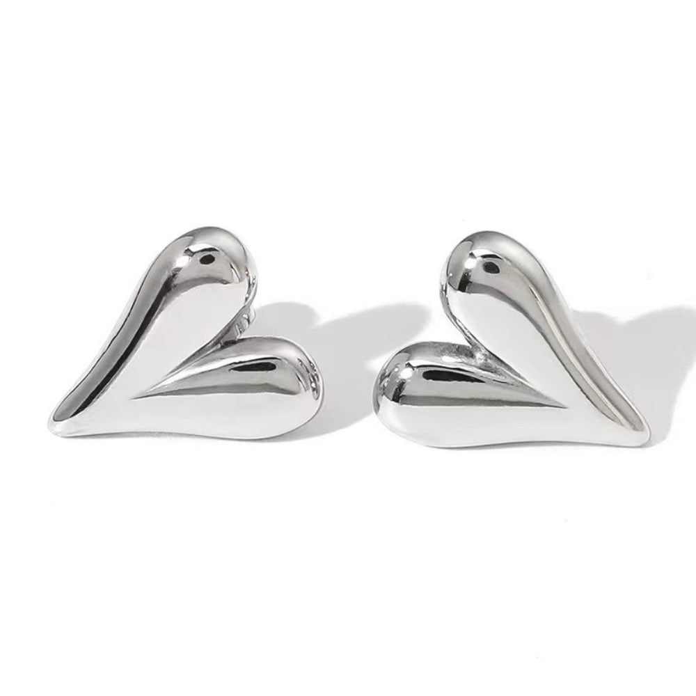 Sweetheart Stud Earrings