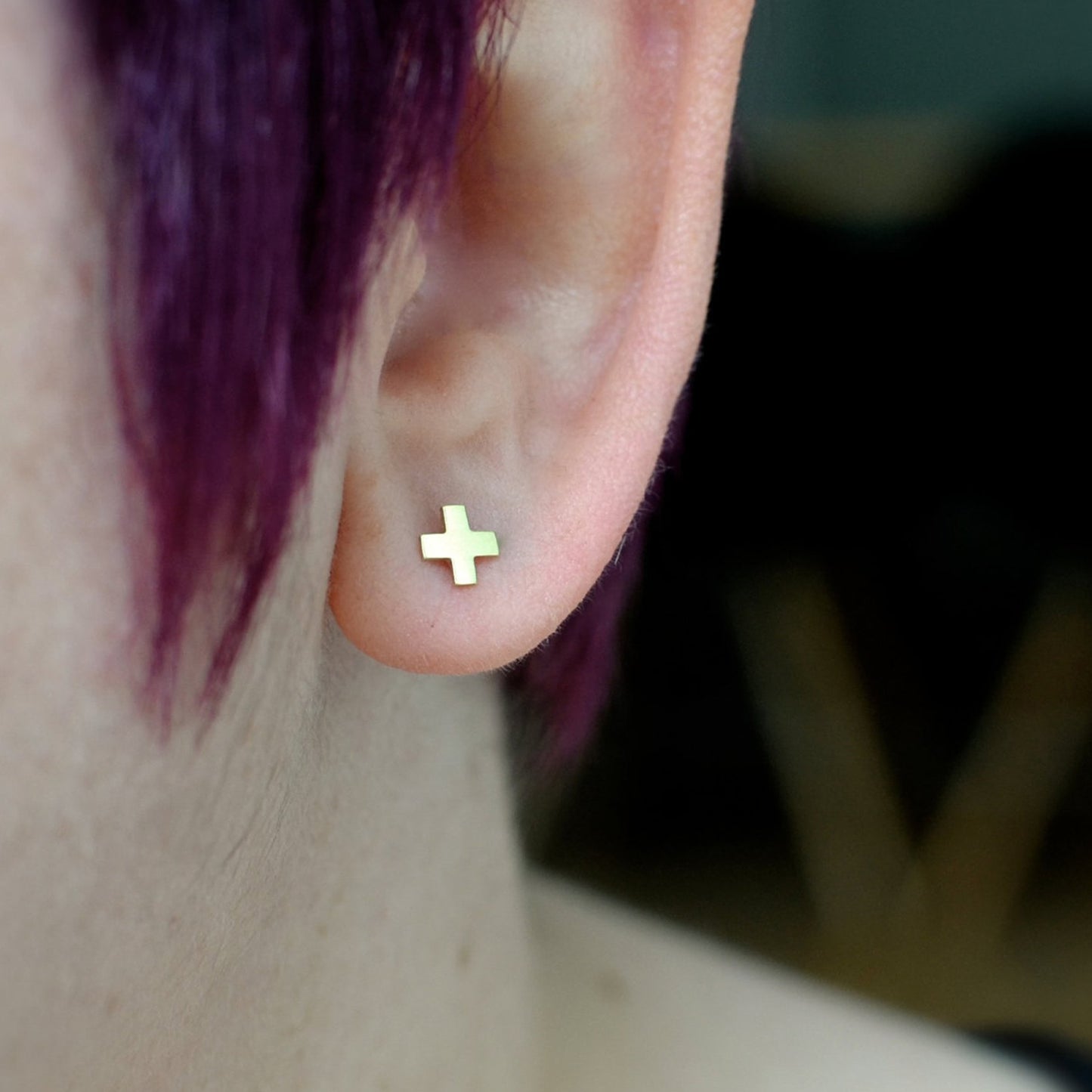 X Stud Earrings