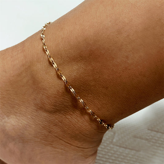 Delicate lace chain anklet