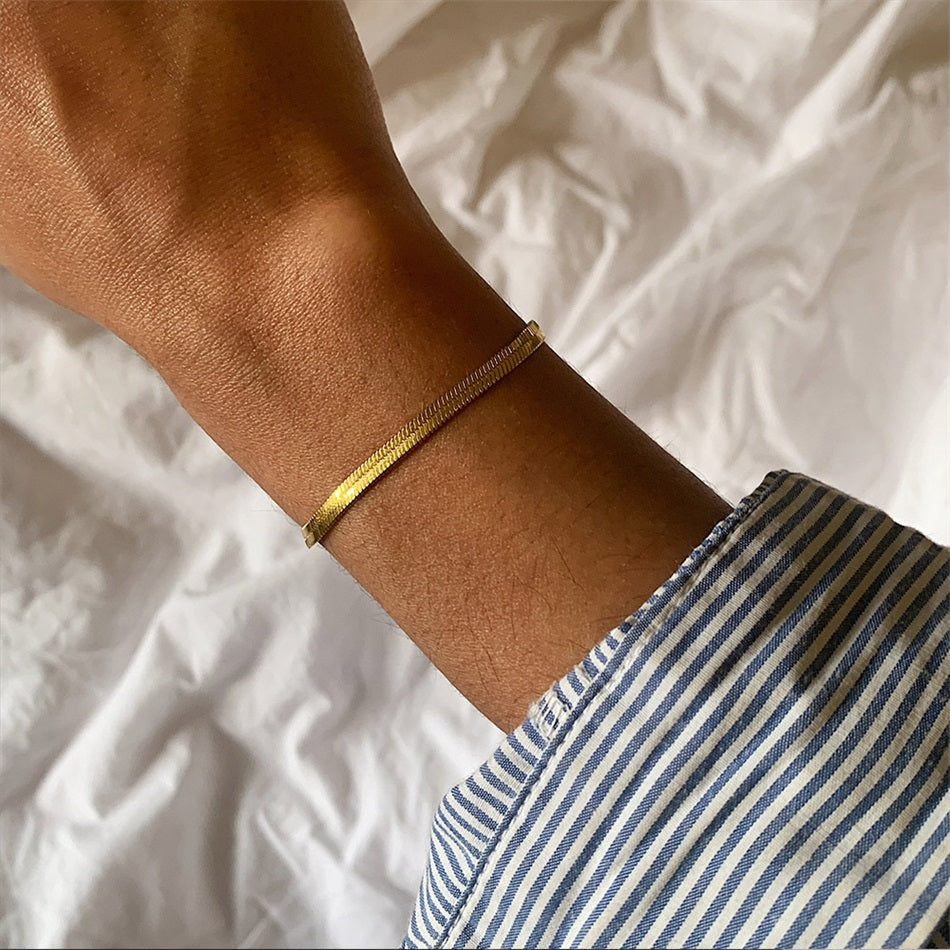 Herringbone Chain Bracelet