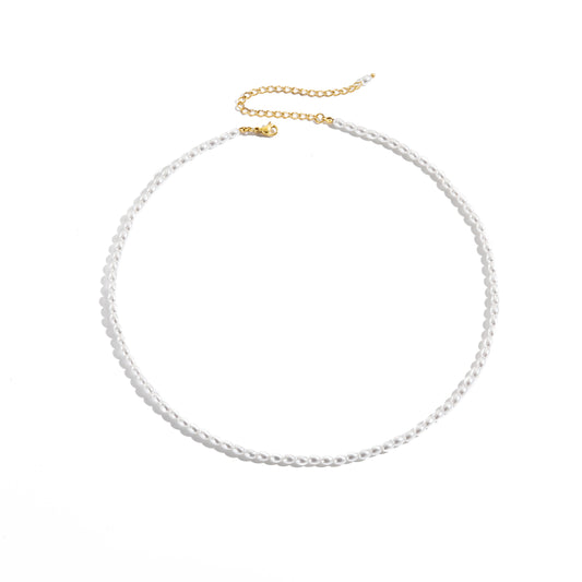 Dainty Full Pearl Necklace