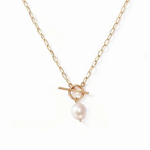 Freshwater Pearl Toggle Necklace