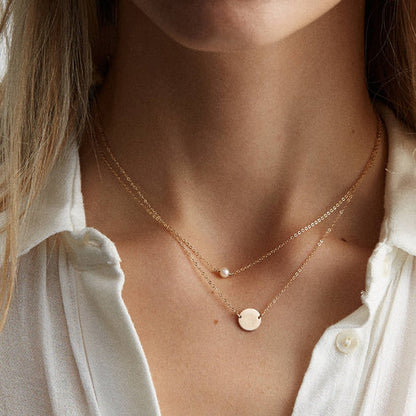 Dainty Single Pearl Necklace