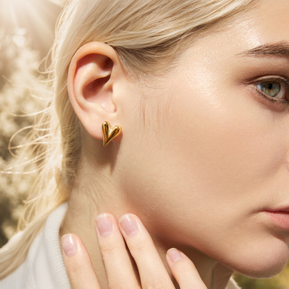 Sweetheart Stud Earrings