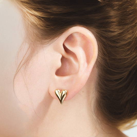 Sweetheart Stud Earrings