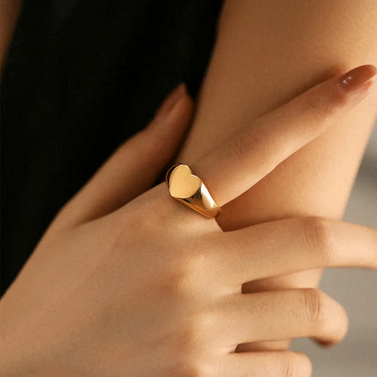 Heart Signet Ring
