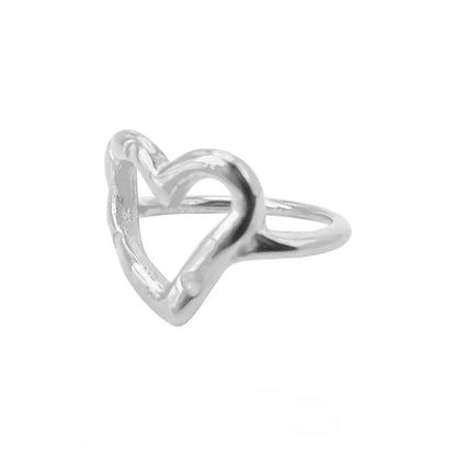 Hammered Heart Ring