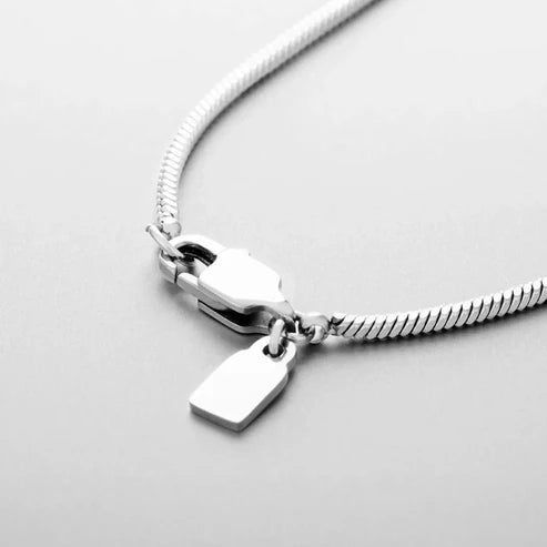Mens Square Chain Necklace