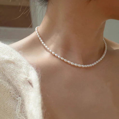 Dainty Full Pearl Necklace