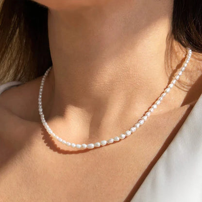 Dainty Full Pearl Necklace