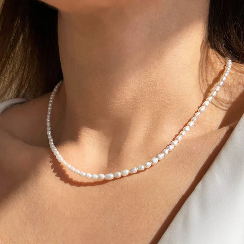 Dainty Full Pearl Necklace
