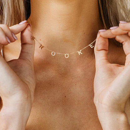 Custom Dainty Initial Necklace