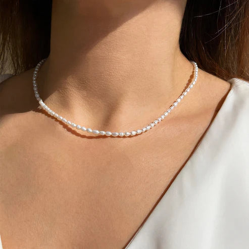 Dainty Full Pearl Necklace