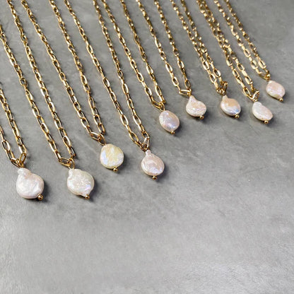 Baroque Pearl Pendant Necklace