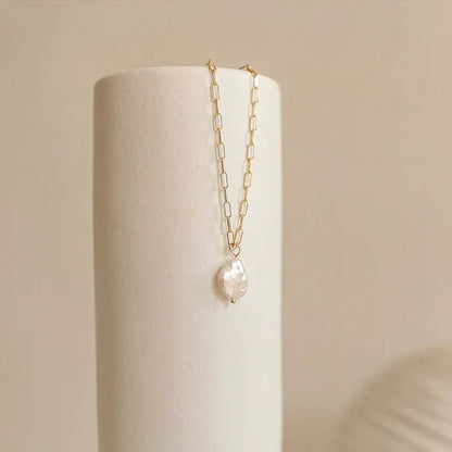 Baroque Pearl Pendant Necklace