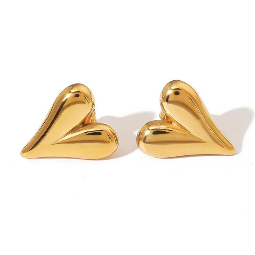 Sweetheart Stud Earrings
