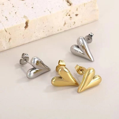Sweetheart Stud Earrings