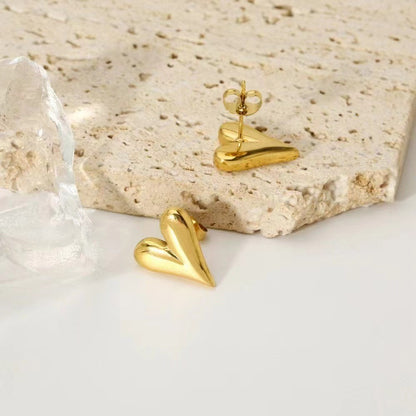 Sweetheart Stud Earrings