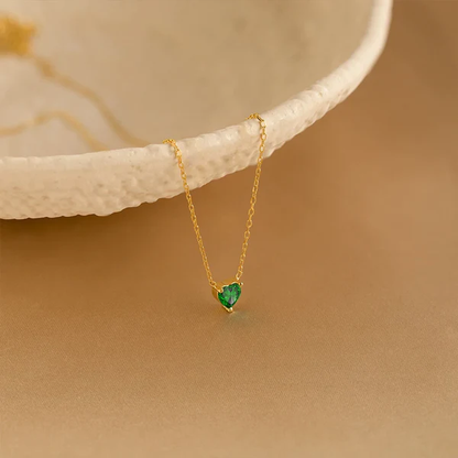 Heart's Birthstone Necklace