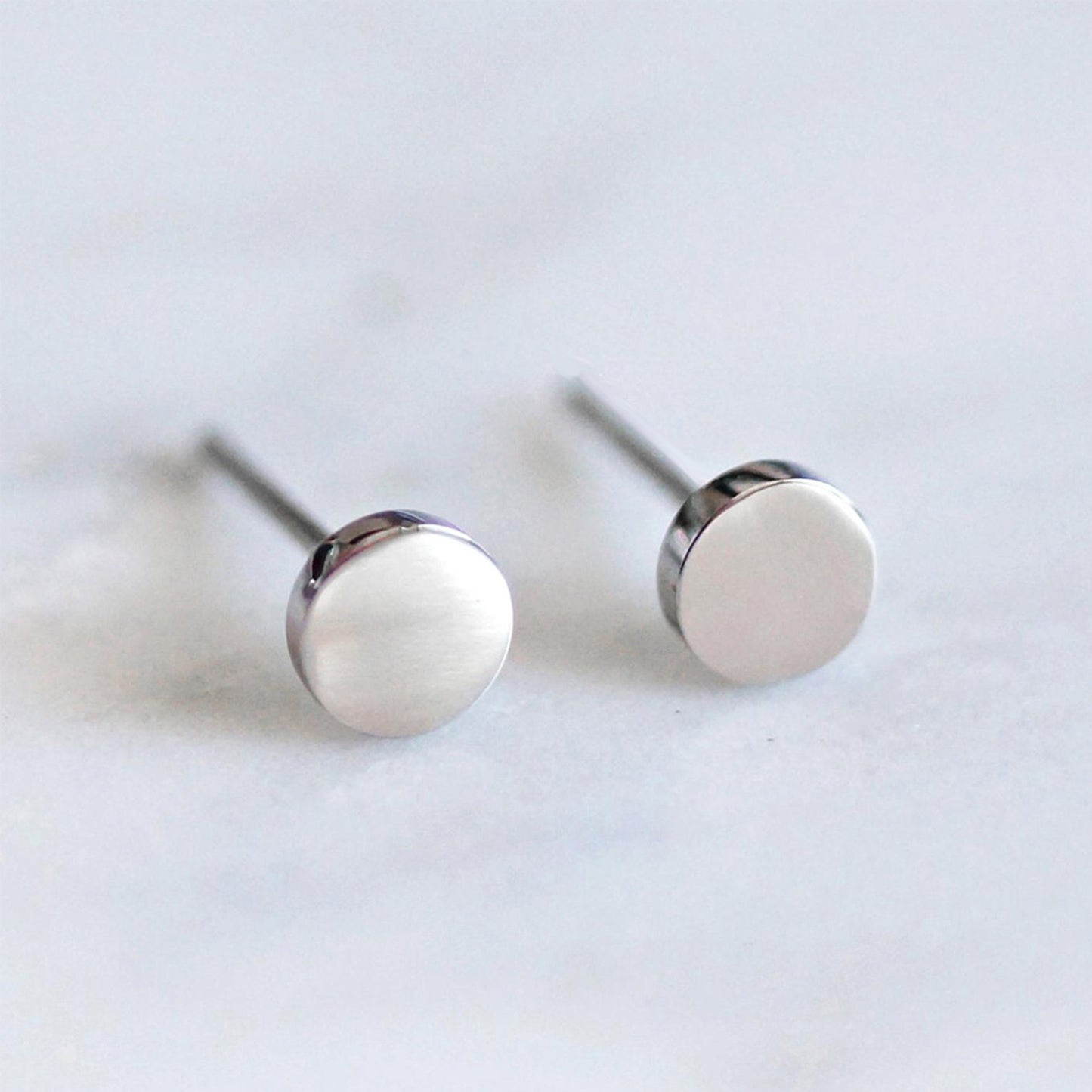 Circle Stud Earrings