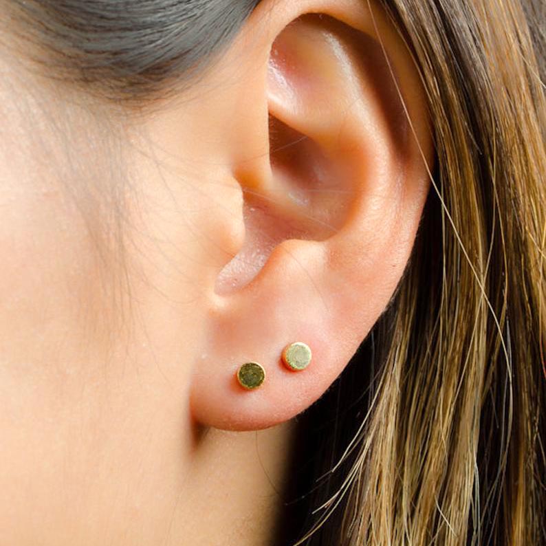 Circle Stud Earrings