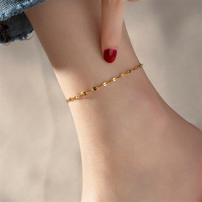 Delicate lace chain anklet