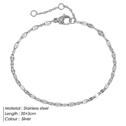 Delicate lace chain anklet