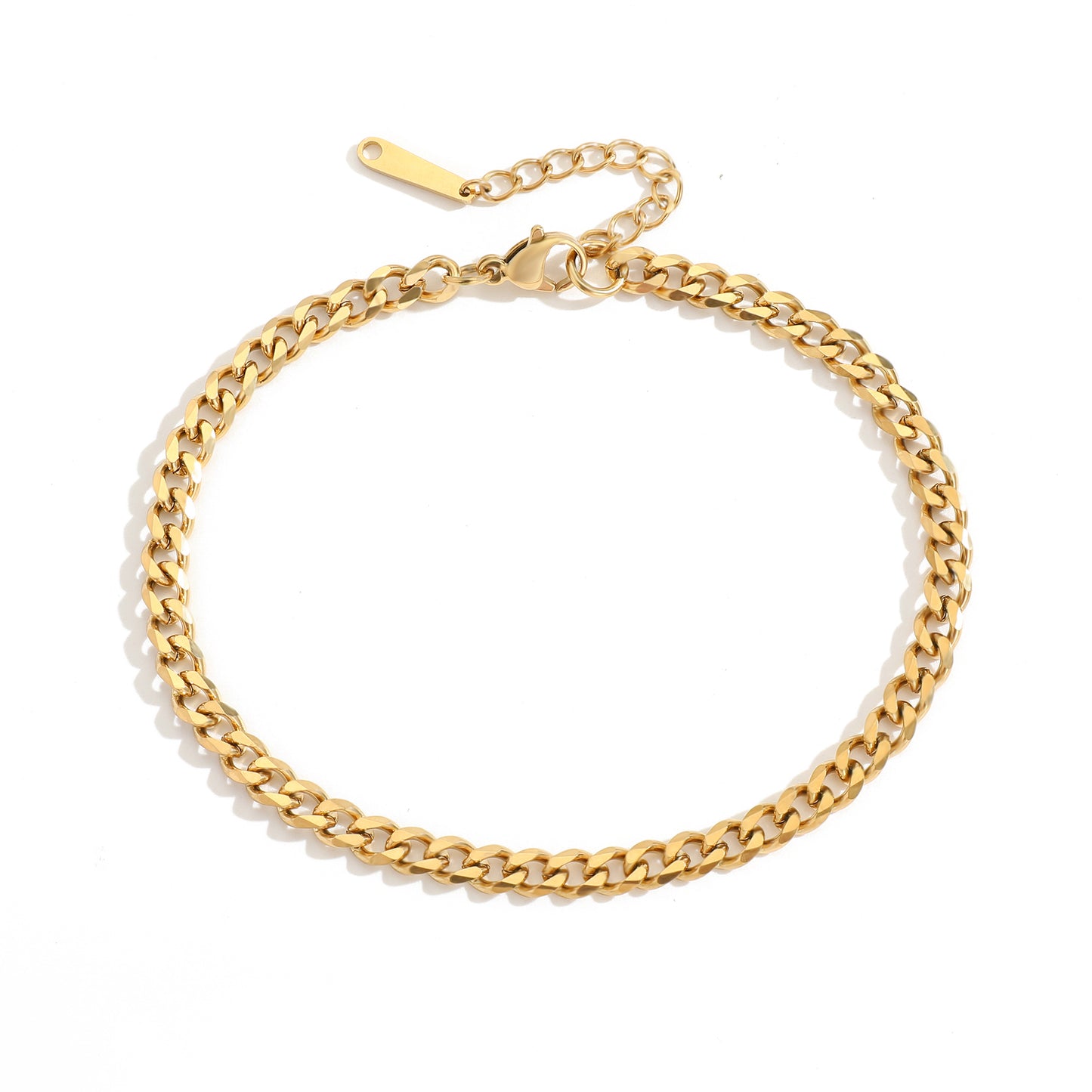 Cuban chain anklet