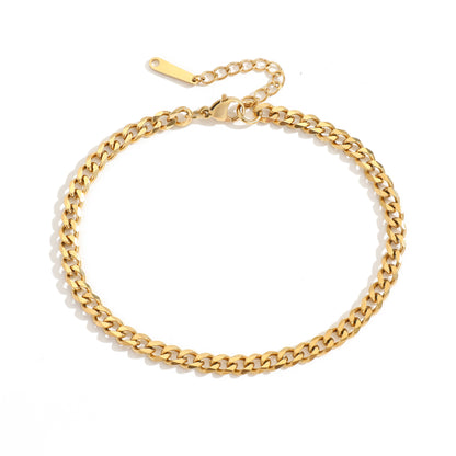 Cuban chain anklet
