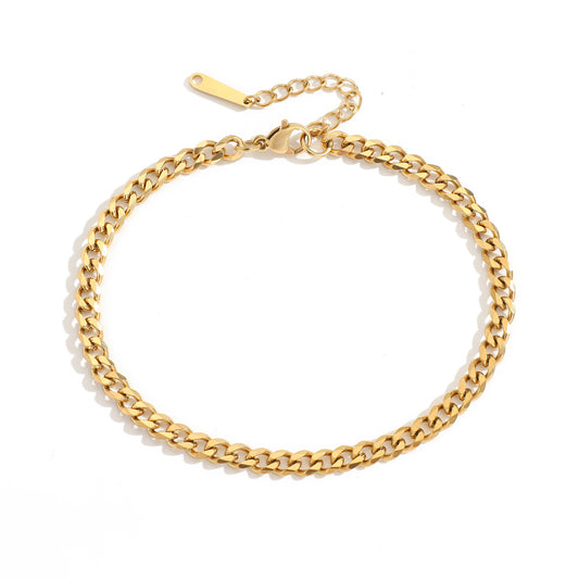 Cuban chain anklet