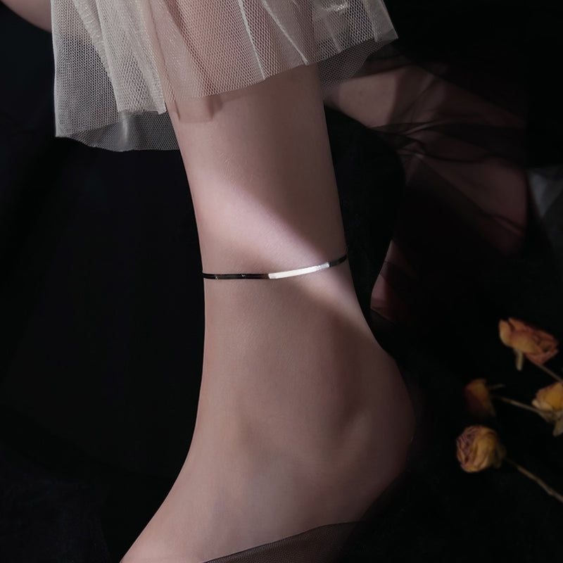 Flat Snake Chain Ankle