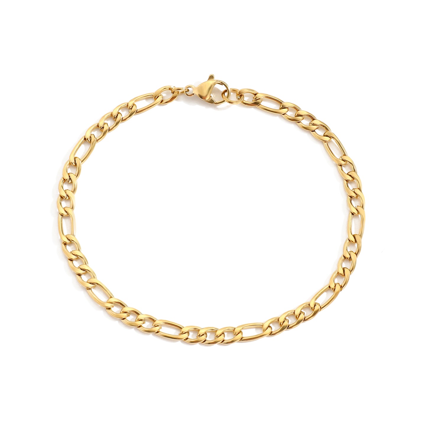 18K Gold Plated Figaro Chain Choker