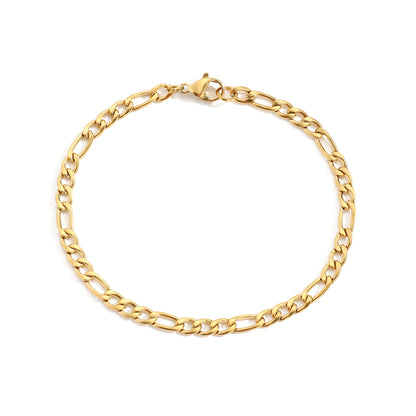 18K Gold Plated Figaro Chain Choker