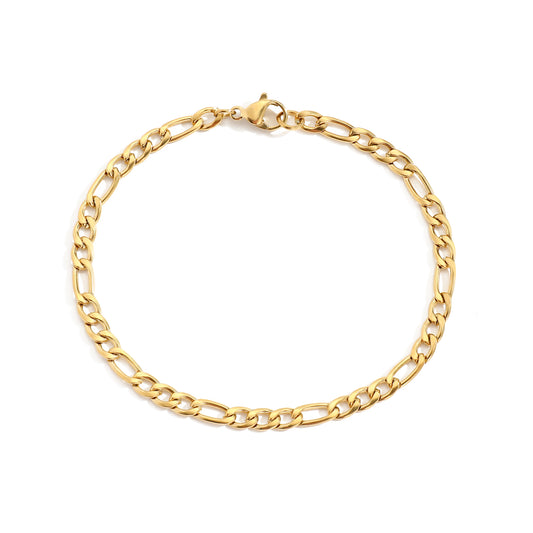 18K Gold Plated Figaro Chain Choker