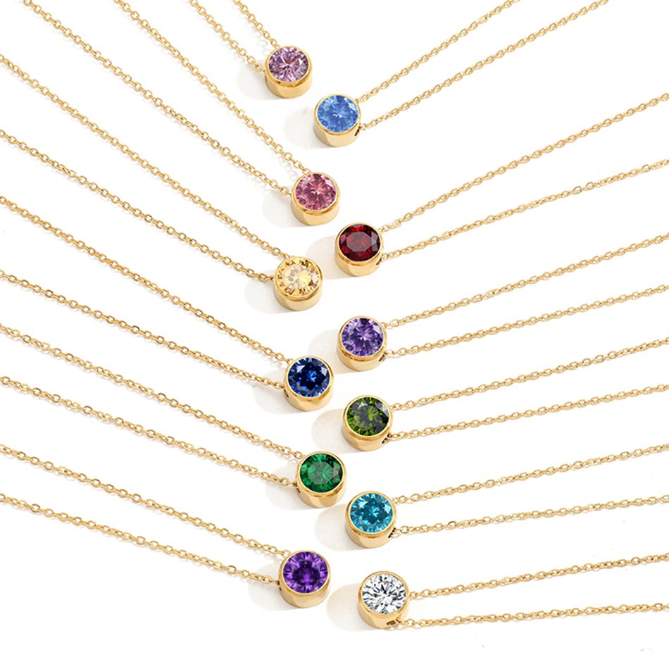 Birthstone Pendant Necklace