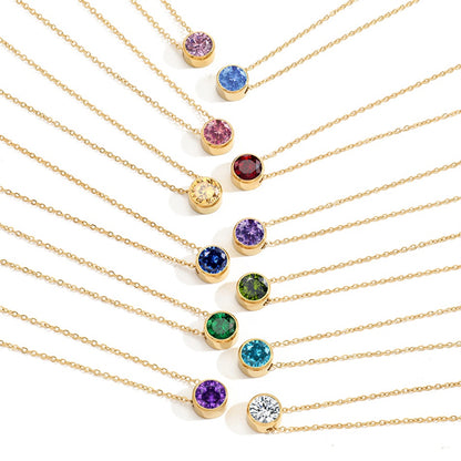 Birthstone Pendant Necklace